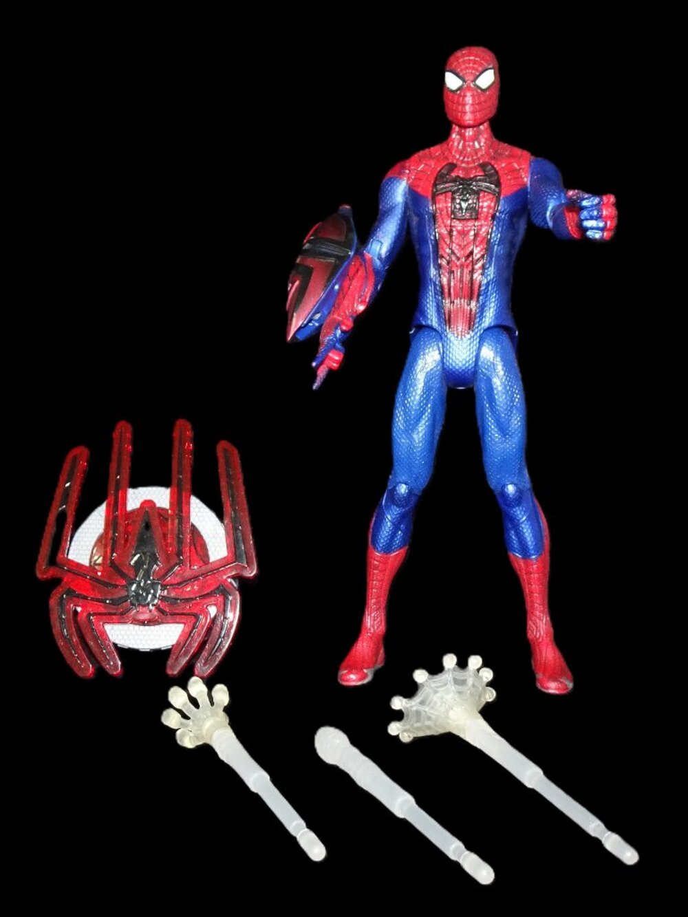 Marvels Spiderman Action Figure with Webs and Noise Maker